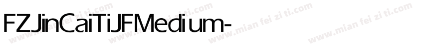FZJinCaiTiJF Medium字体转换